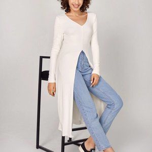 Long Duster Sweater/ Top -LARGE